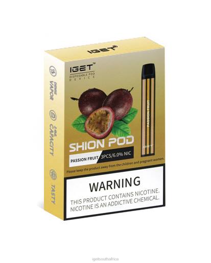 3 x IGET Vapes On Sale Shion Z42422 Passion Fruit