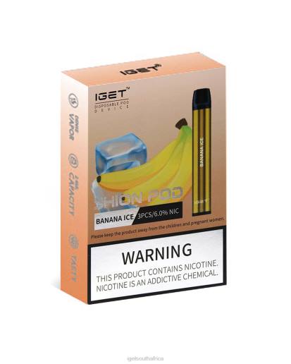 3 x IGET Vape South Africa Shion Z4242 Banana Ice