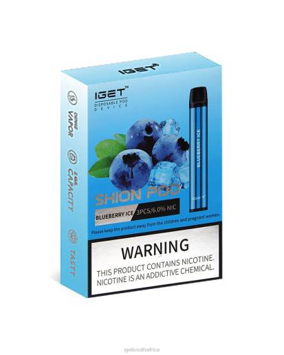 3 x IGET Vape Online Shion Z4244 Blueberry Ice