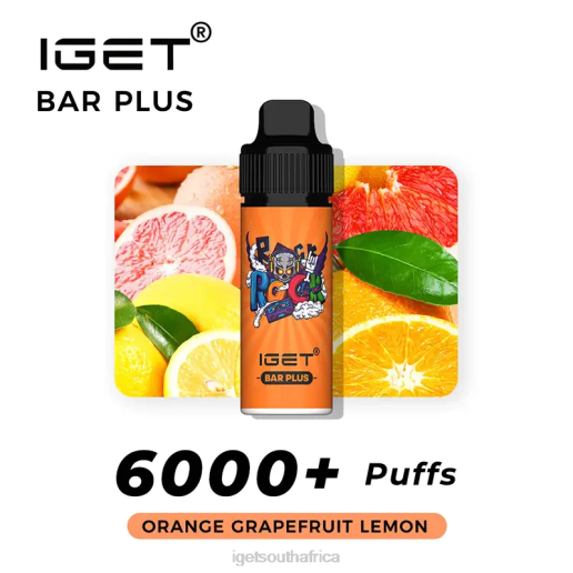 IGET Vape South Africa BAR PLUS - 6000 PUFFS Z424562 Orange Lemon