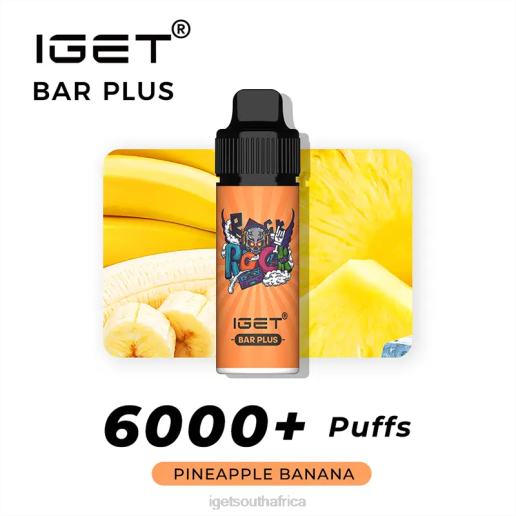 IGET Vapes On Sale Bar Plus 6000 Puffs Z424239 Pineapple Banana