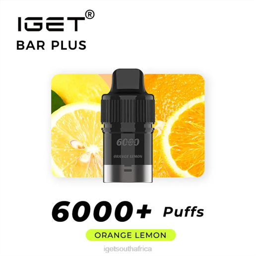 IGET Vape Online Bar Plus Pod 6000 Puffs Z424261 Orange Lemon