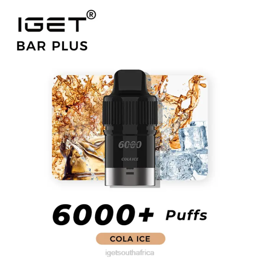 IGET Vapes On Sale Bar Plus Pod 6000 Puffs Z424263 Cola Ice
